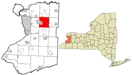 Location in Erie County and the state of New York.