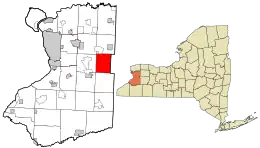 Location in Erie County and the state of New York.