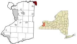 Location of Tonawanda Reservation in New York