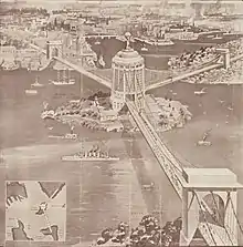 Sydney Harbour Bridge design proposed by Ernest Stowe
