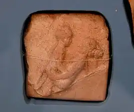 Sex between a female and a male. Terracotta plaque. Old Babylonian Period. Ancient Orient Museum, Istanbul, around 2000–1500 BCE.