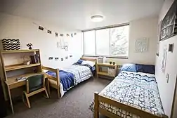Standard dorm room in the Escalante Complex