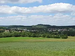 A view on Eschringen from the Wickersberg