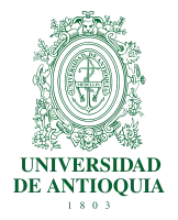 Green shield that says University of Antioquia