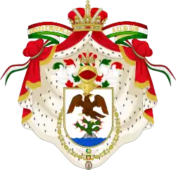 Coat of Arms of Agustín de Iturbide as Emperor of Mexico