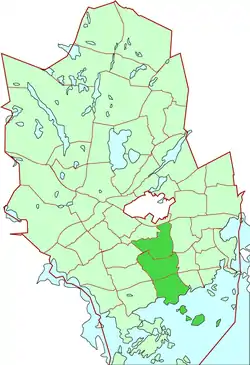 Location of Suur-Matinkylä within Espoo