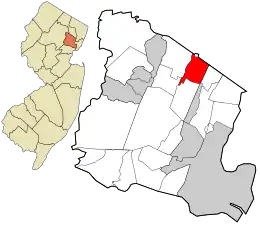 Location of Upper Montclair, New Jersey