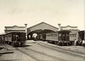 Exterior of Del Parque station (c.1857-84)