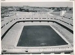 The Santiago Bernabéu Stadium in 1955.