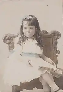 Esther Murphy as a young girl, by George Gardner Rockwood (1832-1911), between 1907 and 1910