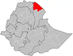 Zone 2 location in Ethiopia