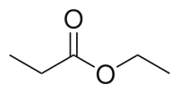 Skeletal formula of ethyl propionate