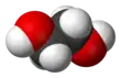 Spacefill model of ethylene glycol
