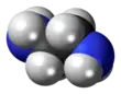 Space-filling model of ethylenediamine