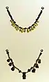Etruria, goldsmiths from the orientalizing period, 7th century BC, necklaces with pendants