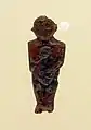 Etruria, goldsmiths from the orientalizing period, 7th century BC, amber pendants with a female figure, from the galeassi tomb in palestrina