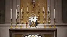 Eucharistic Adoration during 40 Hours Devotion. Lent 2022.