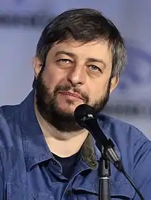 Eugene Mirman at the 2022 WonderCon in Anaheim, California.