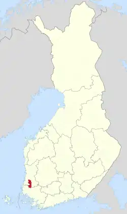 Location of Eura in Finland