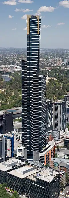 Eureka Tower (2002–2006), Southbank, Victoria.
