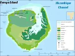 Map of Europa Island
