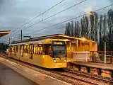 Metrolink M5000 arrives at Radcliffe in 2012