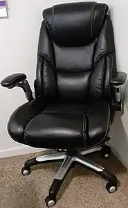 An executive office chair.