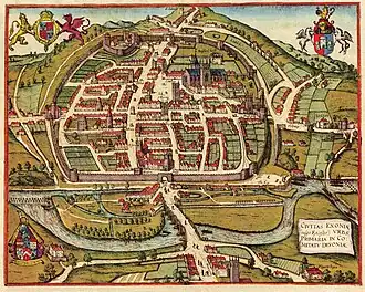 Exeter around 200 years later