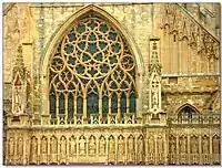 Tracery, diapering and sculptural decoration on Exeter Cathedral (1258–1400)