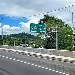 PR-30 east at exit 4 to PR-189 in Rincón, Gurabo