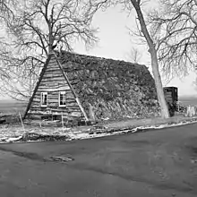 Sod house near the canal (1997)