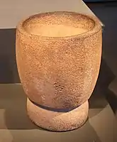 Stone mortar from Eynan, Natufian period, 12,500-9,500 BC