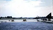 509th Fighter-Interceptor Squadron Convair F-102A-51-CO Delta Dagger 56-0968 was ready to take off from Tainan Air Base in 1969