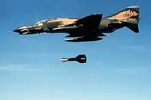 F-4E 3rd TFW dropping GBU-15 1985