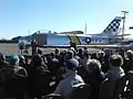 Dedication ceremony of the F-86 Sabre "Mama Inez" to Korean War veterans