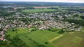 Areal view of the town