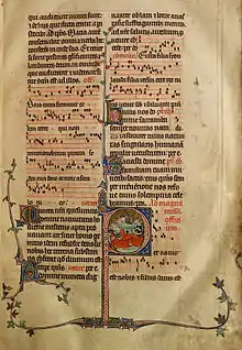 Sherbrooke Missal, folio 13r.