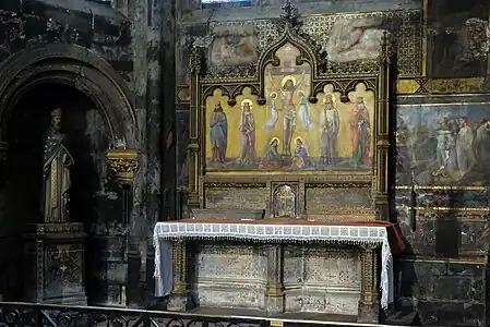 Tomb of Saint Landry of Paris, founder the Hôtel-Dieu, Paris hospital