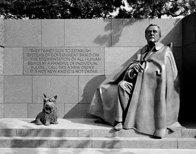 Franklin Delano Roosevelt Memorial(sculpture by Neil Estern)