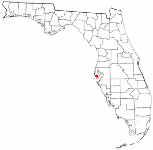 Location of Bay Pines, Florida