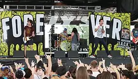 Forever the Sickest Kids performing at Warped Tour in Darien, New York in 2013.
