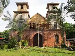 Barn-style Jasaan Church (1887), a [National Cultural Treasure