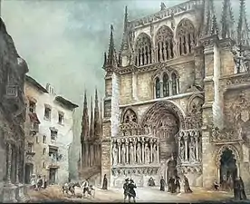 Facade of the Cathedral (before 1842)