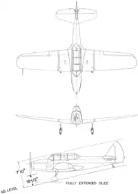 3-view line drawing of the Fairchild PT-26
