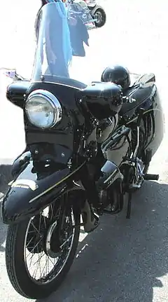 This is a photo of the externally identical Vincent Black Knight not a Black Prince