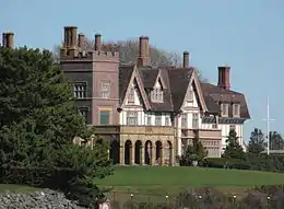 "Fairholme" (1874–75, altered), Frank Furness, architect. Rogers's summer cottage in Newport, Rhode Island.