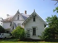 View of the rear (north) facade