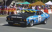 A race replica of the Ford XA Falcon GT Hardtop in which John Goss and Kevin Bartlett won the 1974 Hardie-Ferodo 1000 at Bathurst