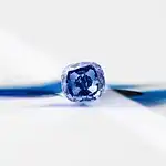 Synthetic blue diamond bracelet