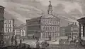 1839 engraving of Faneuil Hall
